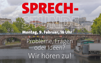 Herzliche Einladung zu unserer Sprechstunde: 9. Februar um 16 Uhr