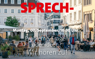 Herzliche Einladung zu unserer Sprechstunde